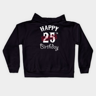 Happy 25th Quarantined Birthday Kids Hoodie